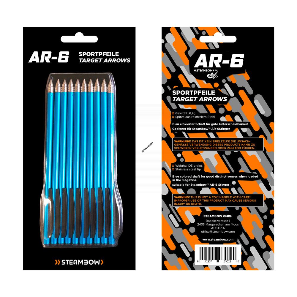  Steambow AR-Series Aluminium Target Bolts