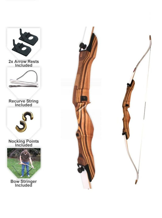  MAC Wooden Take Down Bow - 54"