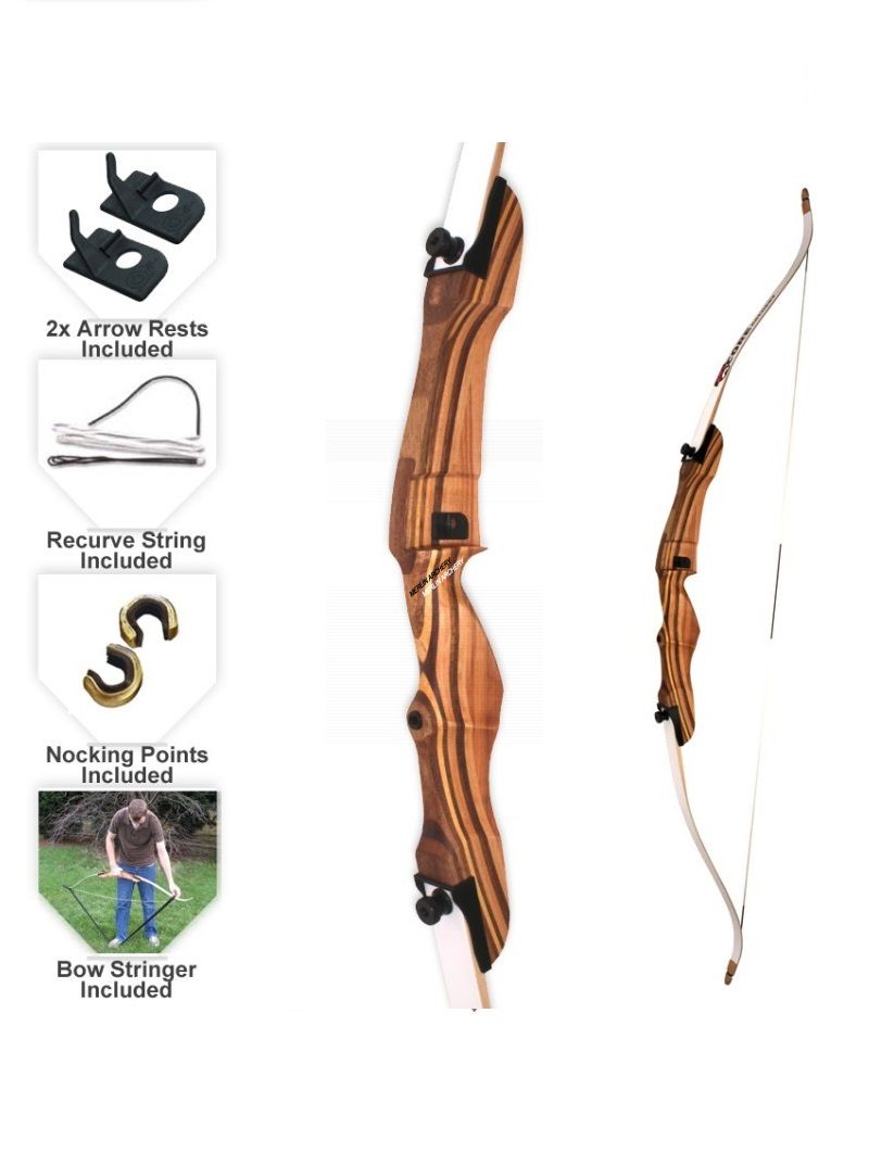  MAC Wooden Take Down Bow - 62"